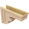 Ekena Millwork 8"W x 24"D x 16"H Classic Highland Rough Cedar Woodgrain TimberThane Corbel, Primed Tan CORUR08X24X16HLDRCPR - alternate 6